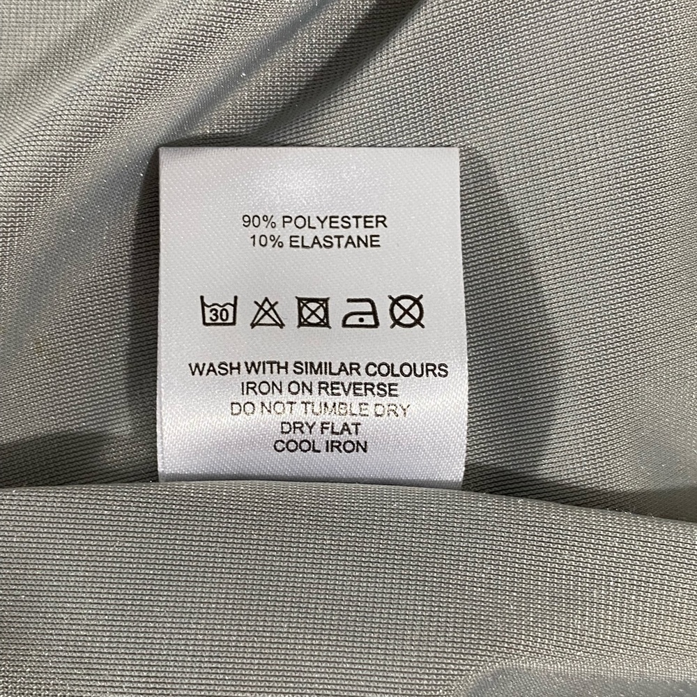 JADED LONDON Crushed Velvet Button Down Shirt Blouse Embroidered Panther Silver - Picture 14 of 14